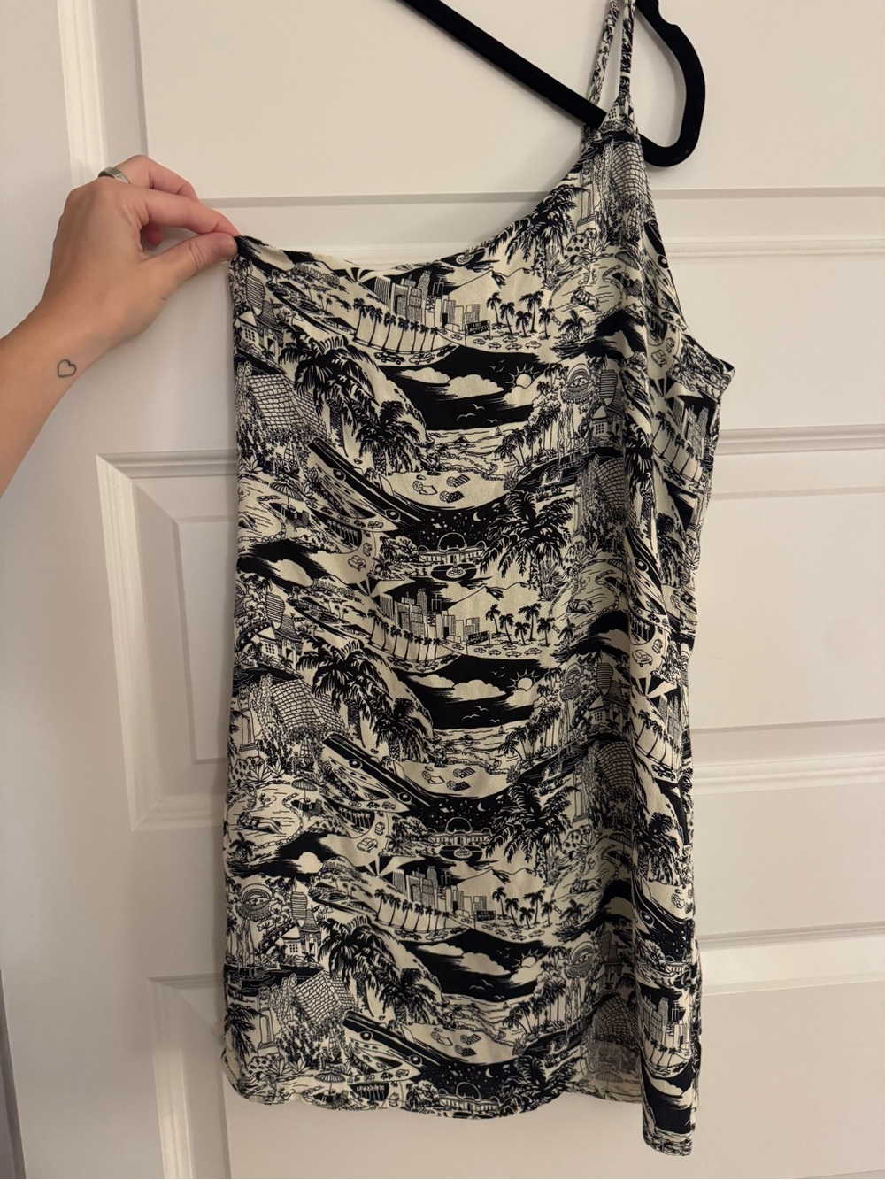 Reformation Mini Dress One-Shoulder
